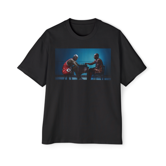 Vintage Michael Jordan and Kobe Bryant Chess Oversized Heavy Tee