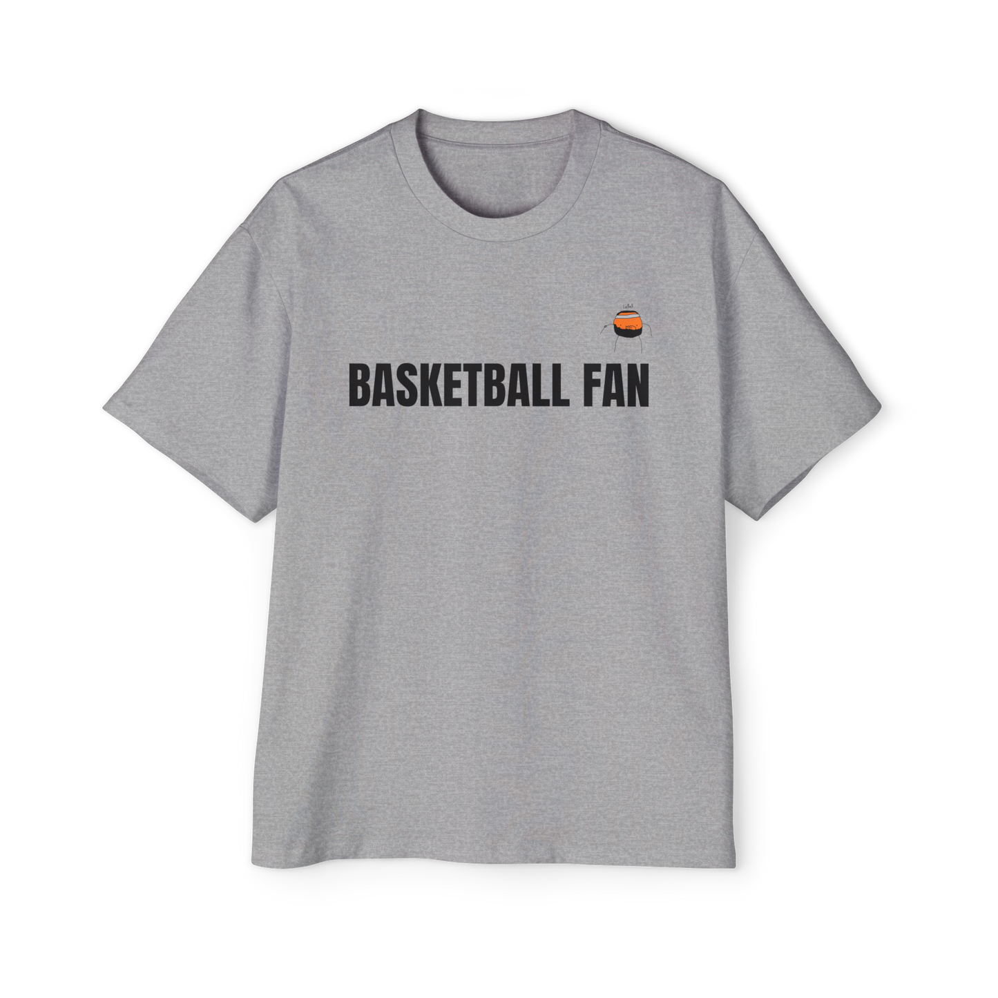 hoopgod44 "Basketball Fan" Oversized Heavy Tee