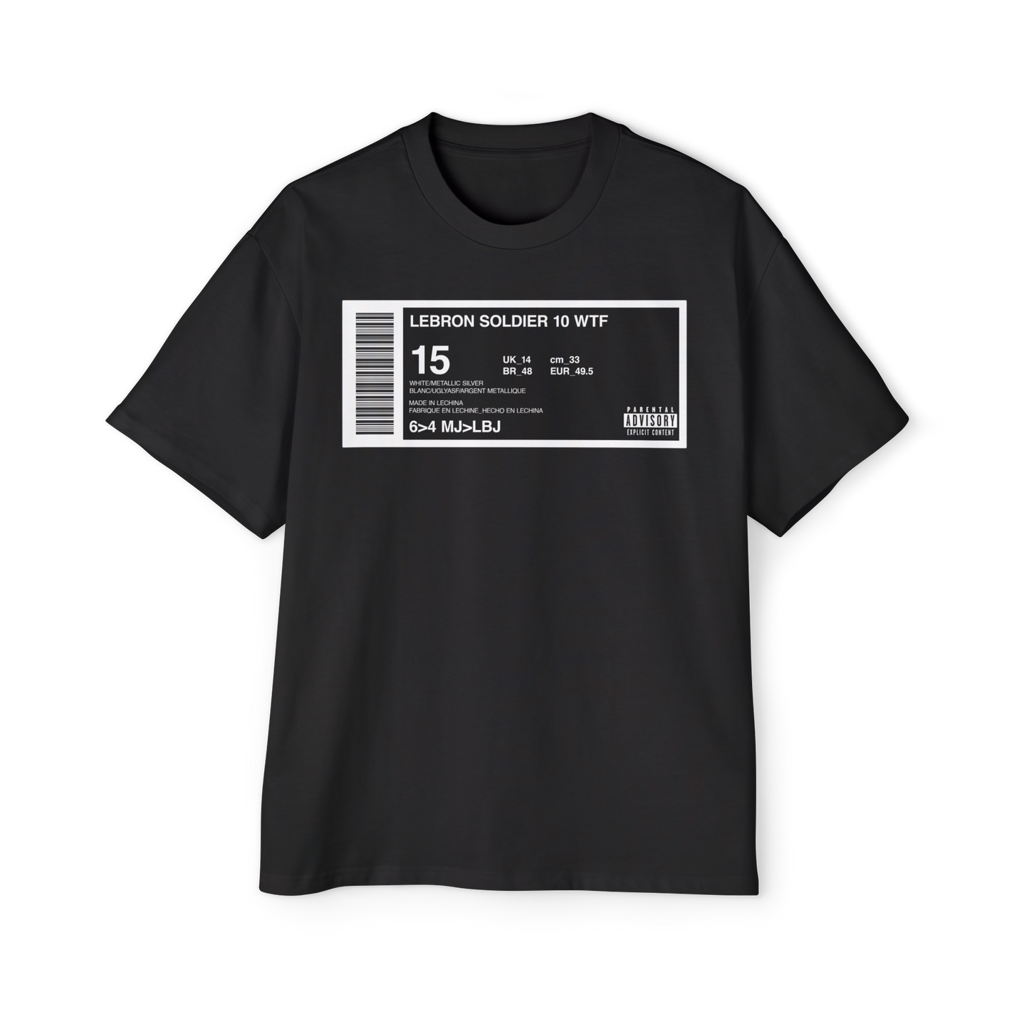 Michael Jordan "Drop Down to Miami" Shoebox Label Heavy Oversized Tee